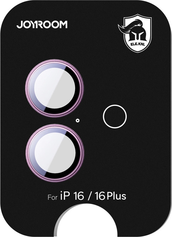 Ochranné sklo Joyroom JR-MFY0259 pro iPhone 16/16 Plus s čočkami - růžové