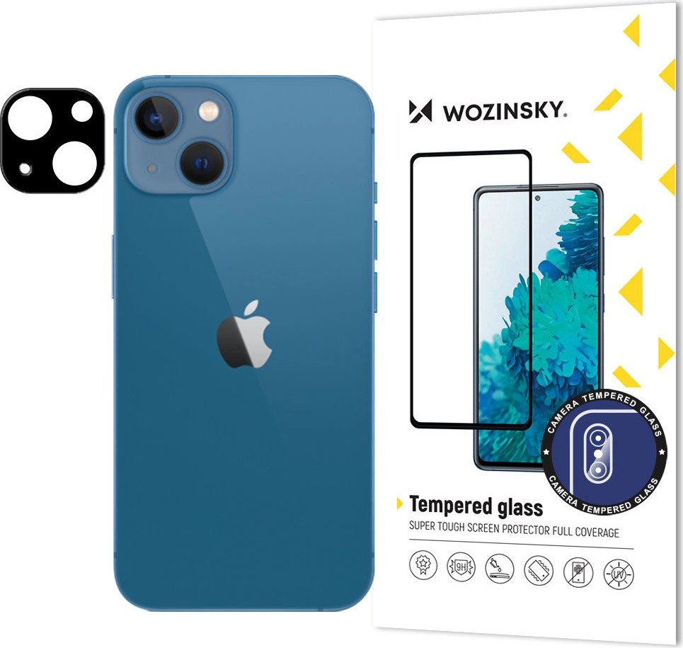 Tvrzené sklo 9H pro iPhone 15 Wozinsky Full Camera Glass - černé