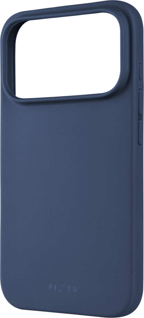 Zadní pogumovaný kryt FIXED Story pro Apple iPhone 17 Pro, modrý