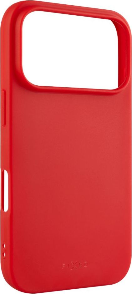 Zadní pogumovaný kryt FIXED Story pro Apple iPhone 17 Pro, červený