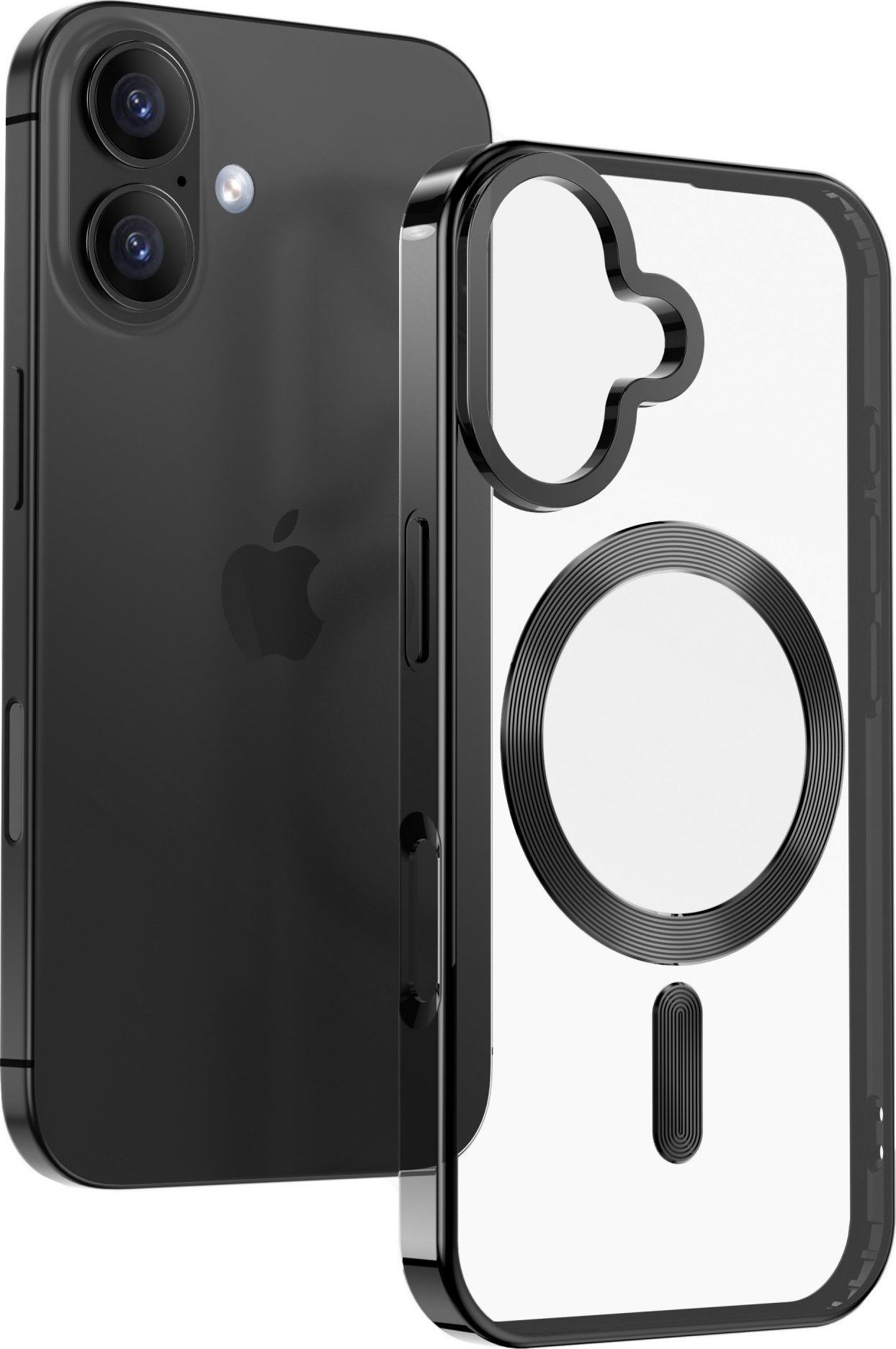 POUZDRO SWISSTEN CLEAR JELLY MagStick METALLIC PRO APPLE IPHONE 17 PRO / IPHONE 18 PRO ČERNÉ