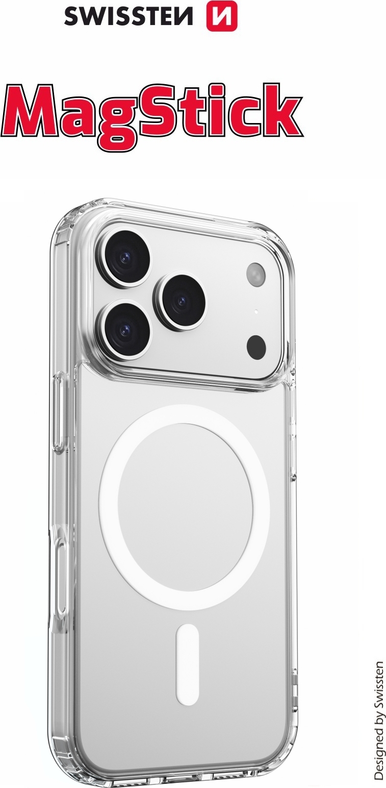 POUZDRO SWISSTEN CLEAR JELLY MagStick PRO APPLE IPHONE 17 PRO MAX TRANSPARENTNÍ