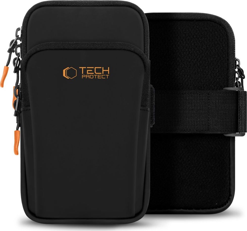 TECH-PROTECT M7 UNIVERSAL SPORT ARMBAND BLACK/ORANGE