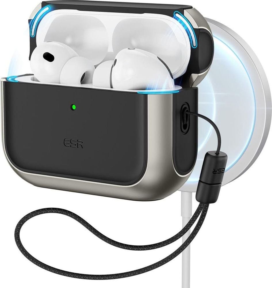 ESR ORBIT HALOLOCK MAGSAFE APPLE AIRPODS PRO 3 TITANIUM