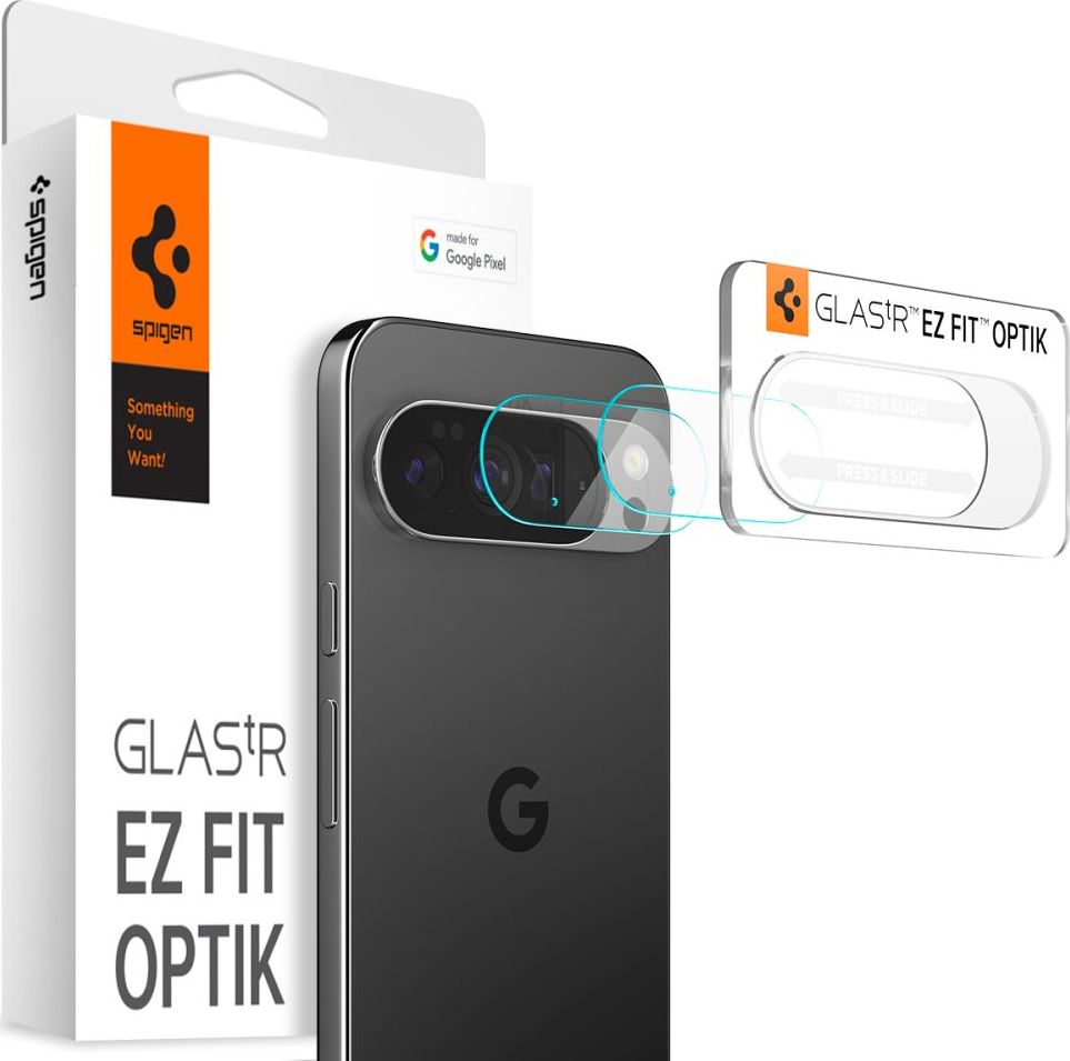 SPIGEN OPTIK GLAS.TR CAMERA PROTECTOR 2-PACK ochranné sklo na čočky fotoaparátu GOOGLE PIXEL 10 PRO CRYSTAL CLEAR