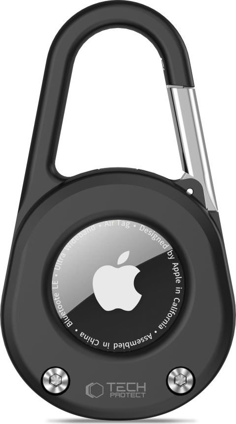 TECH-PROTECT SLIDELOCK CARABINER KEYCHAIN APPLE AIRTAG 1 / 2 BLACK