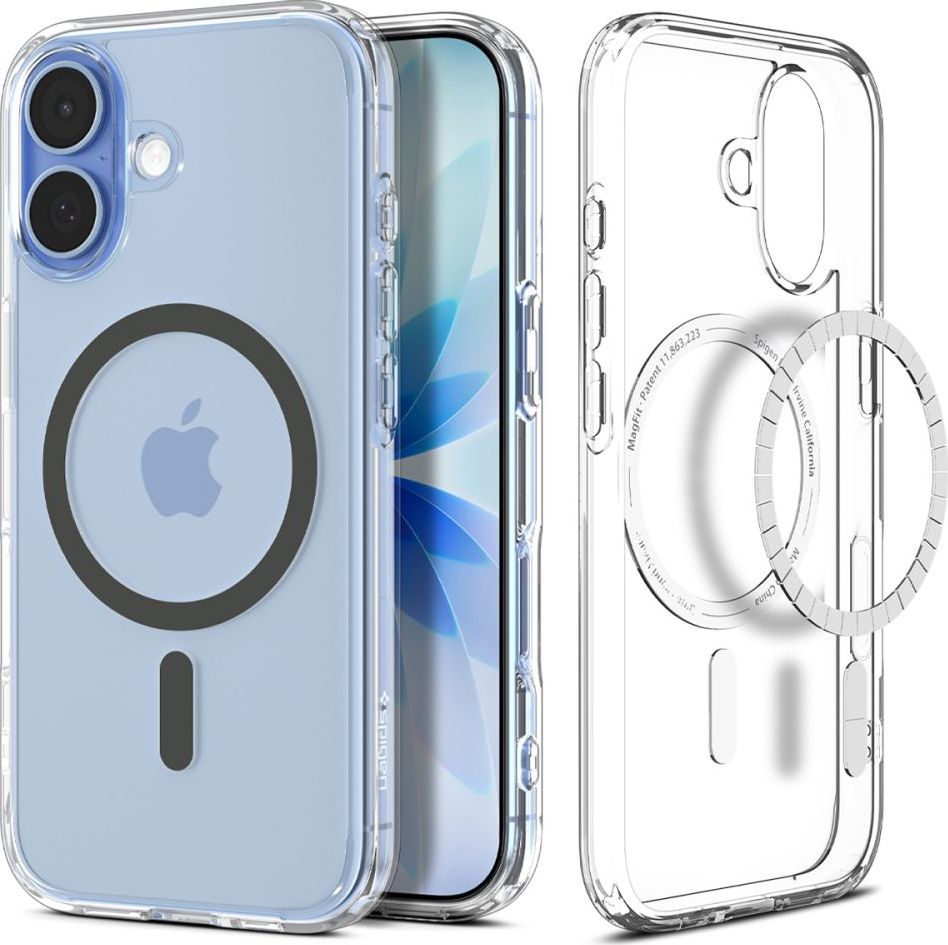 SPIGEN ULTRA HYBRID MAG MAGSAFE IPHONE 17 CLEAR/GRAPHITE