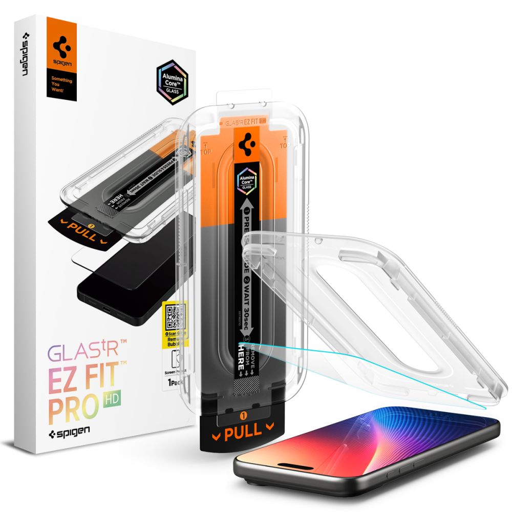 Tvrzené sklo SPIGEN GLAS.TR ”EZ FIT PRO” IPHONE 16 PRO / 17 / 17 PRO CLEAR