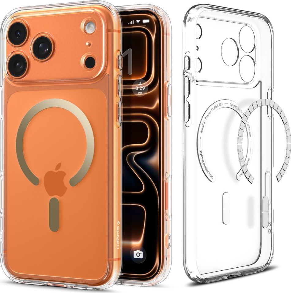 SPIGEN ULTRA HYBRID MAG MAGSAFE IPHONE 17 PRO CLEAR/GOLD