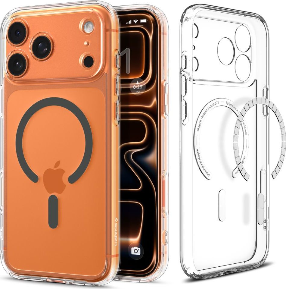 SPIGEN ULTRA HYBRID MAG MAGSAFE IPHONE 17 PRO CLEAR/GRAPHITE