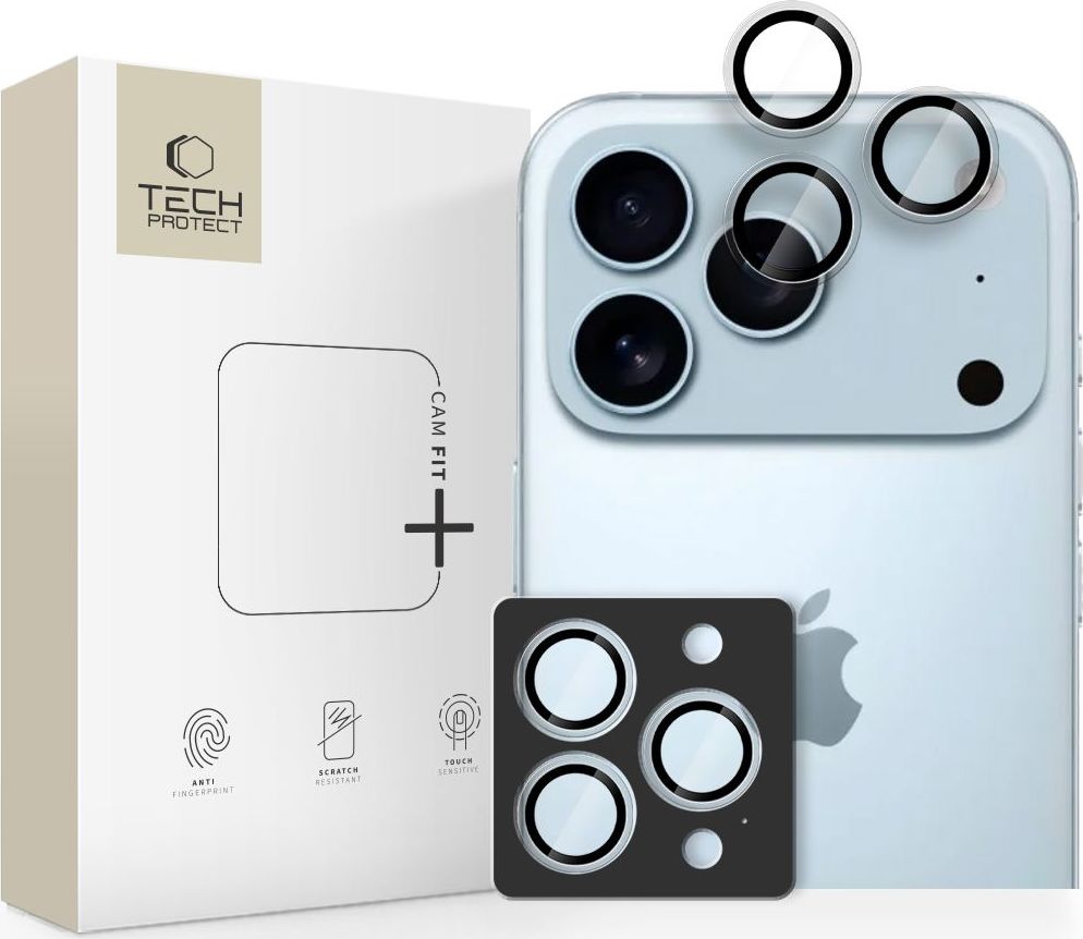 Ochrana čočky fotoaparátu TECH-PROTECT CAMRING FIT+ IPHONE 14 PRO / MAX / 15 PRO / MAX / 16 PRO / MAX / 17 PRO / MAX CLEAR