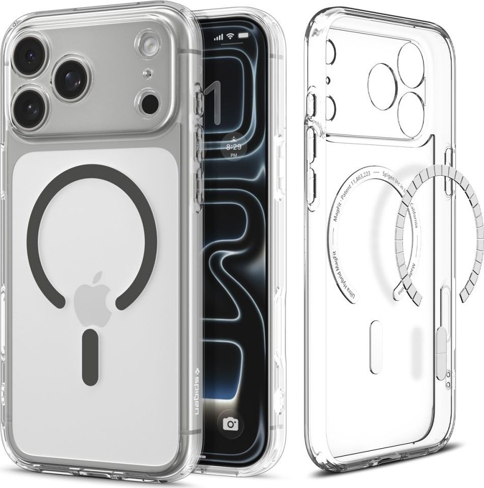 SPIGEN ULTRA HYBRID MAG MAGSAFE IPHONE 17 PRO MAX CLEAR/GRAPHITE