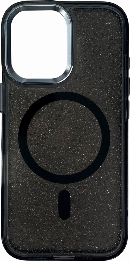 Třpytivý kryt MagSafe kompatibilní pro iPhone 17 - černý