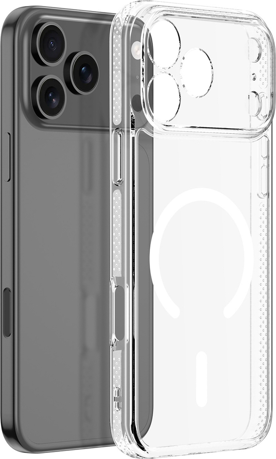 Pouzdro Dux Ducis Clin Mag pro iPhone 17 Pro kompatibilní s MagSafe - průhledné