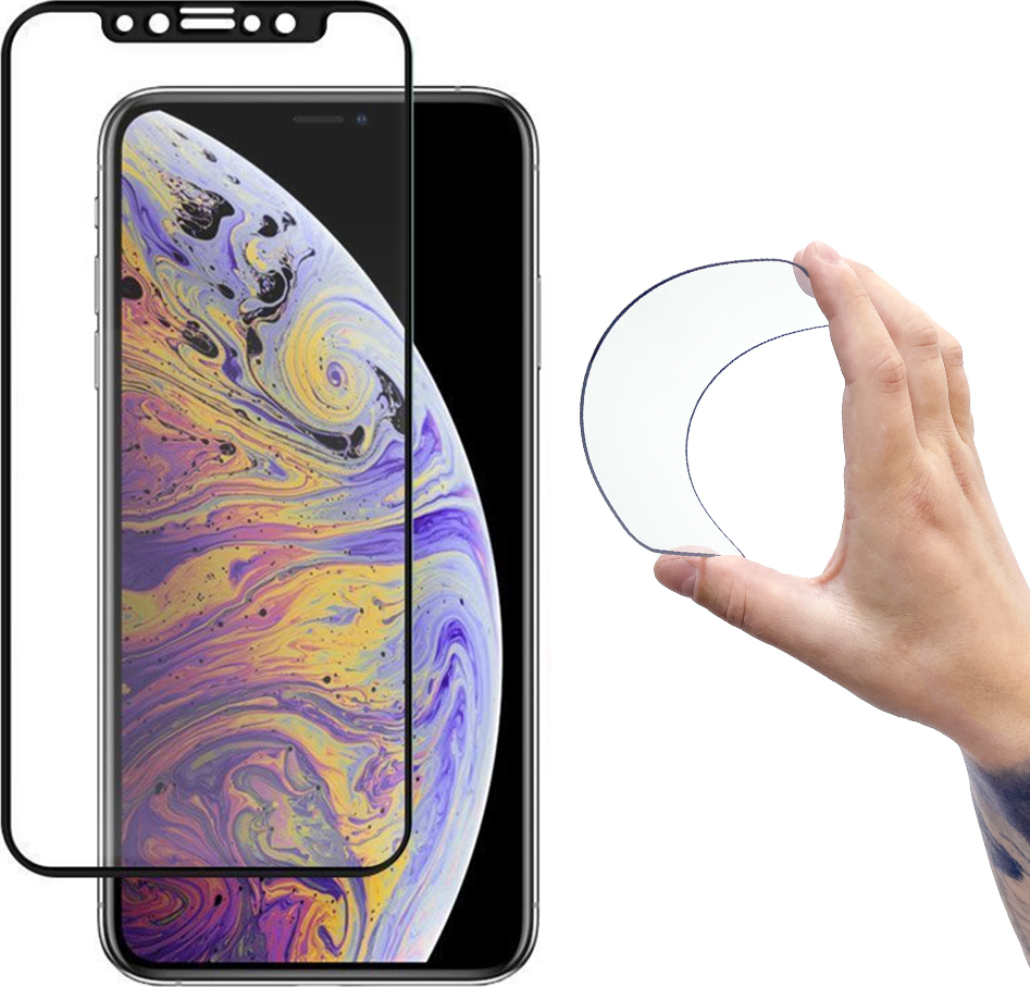 Wozinsky Full Cover Flexi Nano Glass Hybrid Screen Protector s rámečkem pro iPhone 13 mini průhledné