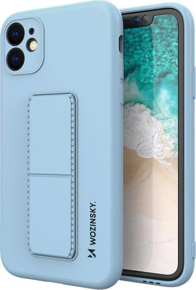 Silikonové pouzdro Wozinsky Kickstand Case se stojánkem pro iPhone 12 Pro světle modré