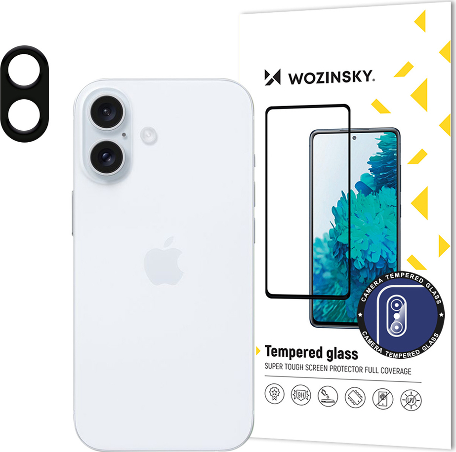 Tvrzené sklo Wozinsky Full Camera Glass 9H pro fotoaparát iPhonu 16 Plus