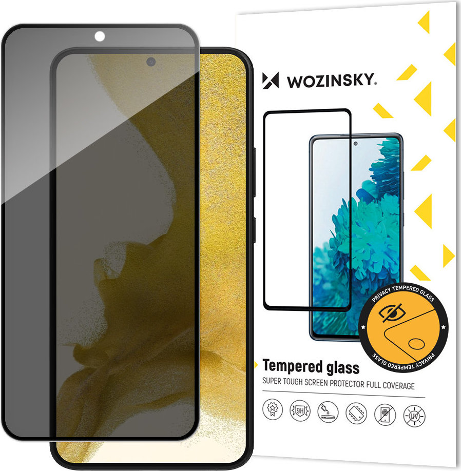 Tvrzené sklo Wozinsky Privacy Glass pro Samsung Galaxy S23 s filtrem Anti Spy