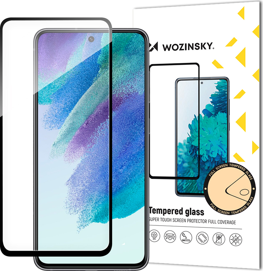 Odolné tvrzené sklo Wozinsky Full Glue pro Samsung S23 FE na celou obrazovku s rámečkem - černé