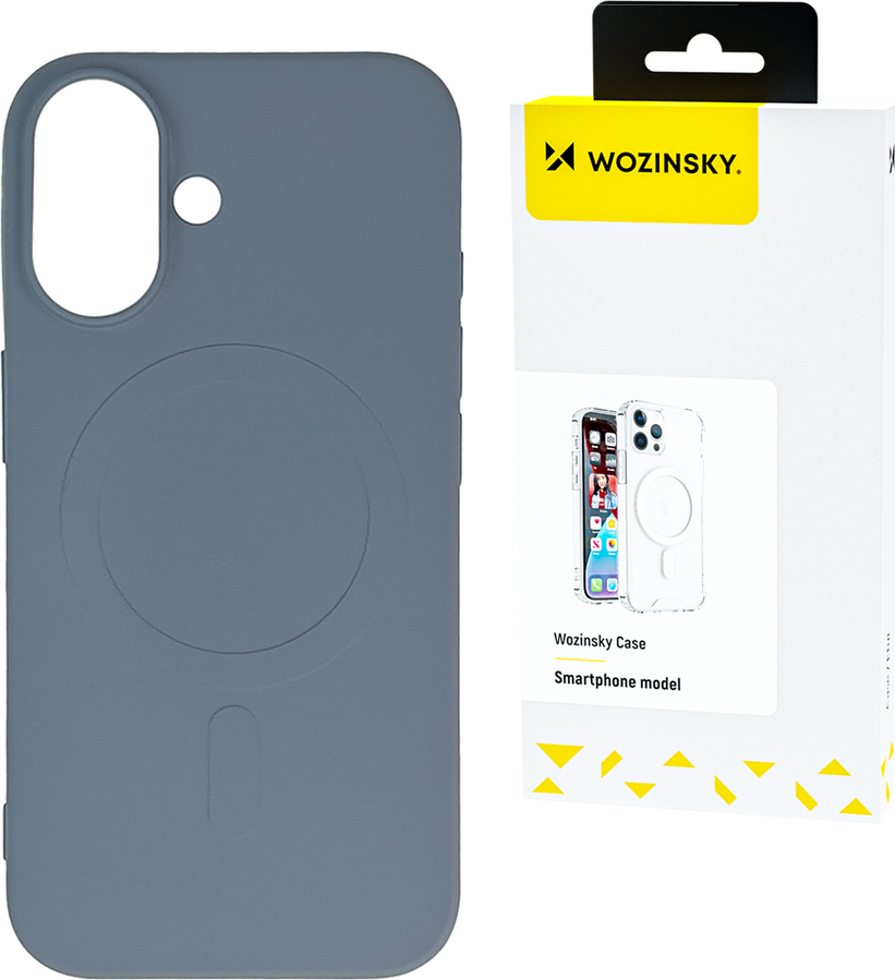 Silikonový kryt Wozinsky Liquid Silicone Case MagSafe pro Samsung Galaxy S24 FE - šedý