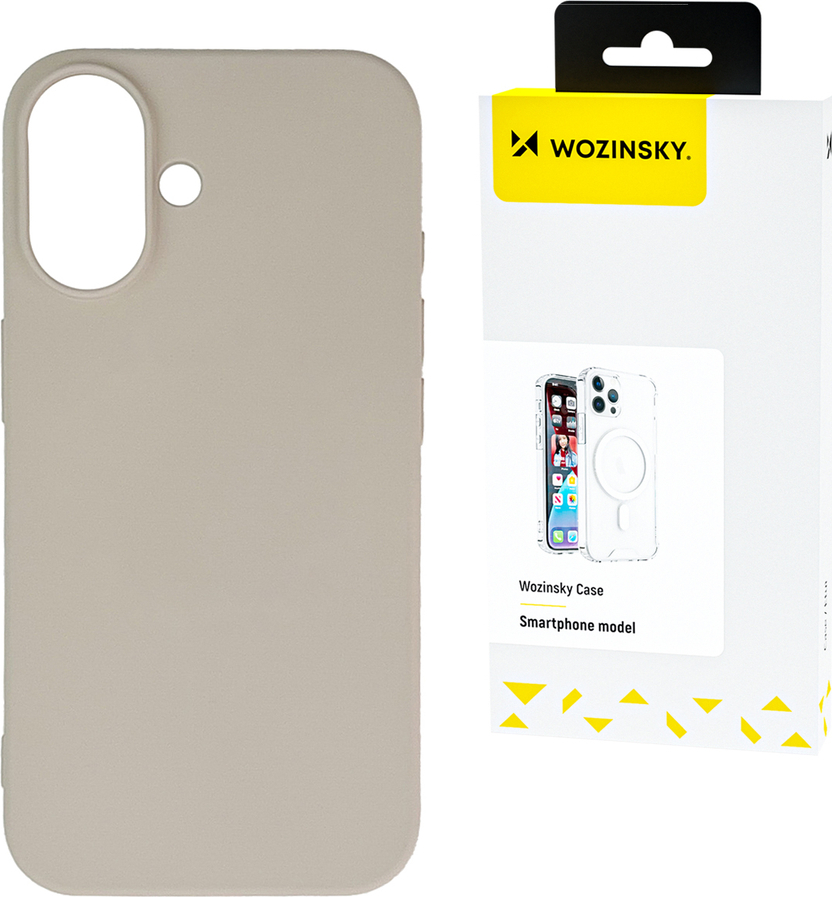 Silikonový kryt Wozinsky pro Samsung Galaxy S25+ - béžový