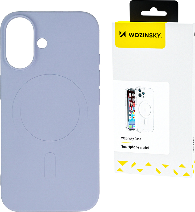 Silikonový kryt Wozinsky Magsafe Magnetický kryt pro Samsung Galaxy S25+ - fialový
