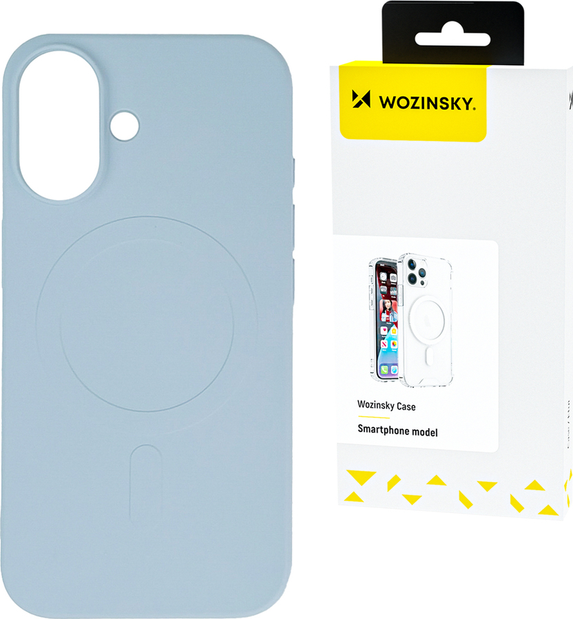 Silikonový kryt Wozinsky Magsafe Magnetický kryt pro Samsung Galaxy S25 - modrý