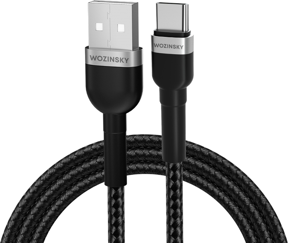 Kabel Wozinsky WNBAC1 USB-A / USB-C 2,4A 1 m - černý