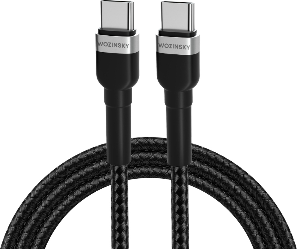 Kabel Wozinsky WNBCC1 USB-C / USB-C PD 65W 1 m - černý