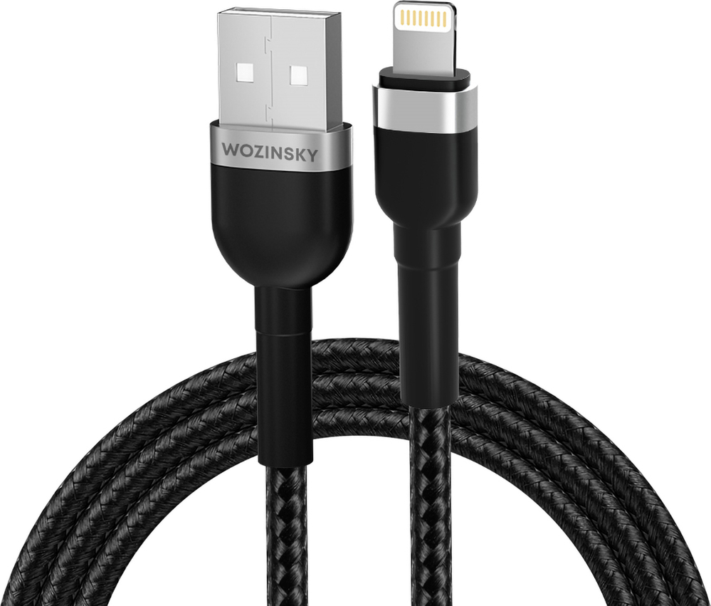 Wozinsky WNBAL2 USB-A / Lightning 2.4A kabel 2 m - černý