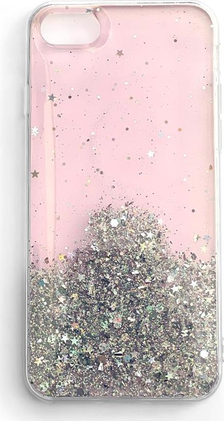 Zářící kryt Wozinsky Star Glitter pro Samsung Galaxy S21+ 5G (S21 Plus 5G) růžový