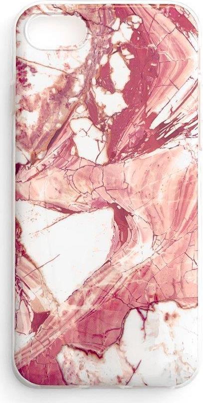 Wozinsky Marble TPU gelový kryt mramor pro Samsung Galaxy S22 + (S22 Plus) růžový
