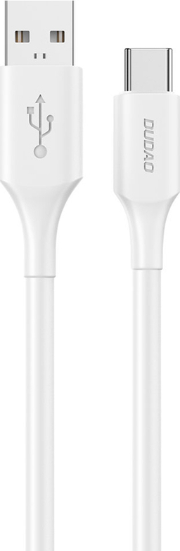 Kabel Dudao L2sT USB-A - USB-C 6A 1,2 m - bílý