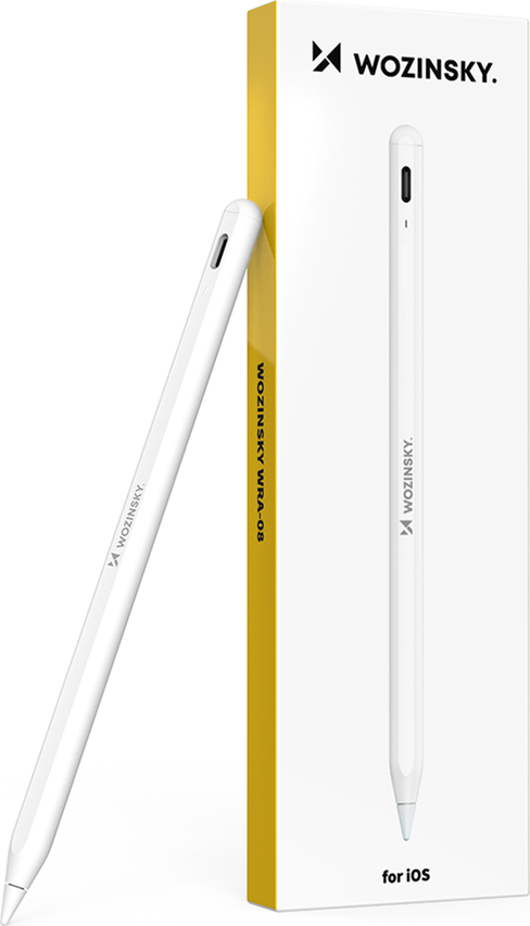 Stylus Wozinsky WRA-08 pro iPad s rychlonabíjením přes USB-C - bílý