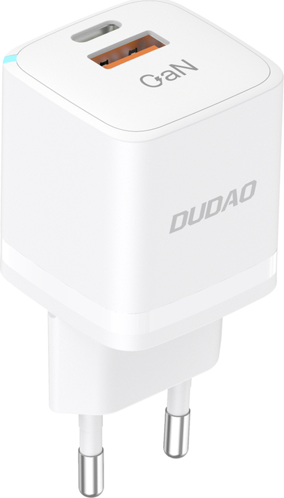 Nabíječka do zásuvky GaN 33W PPS USB C/USB Dudao A13Pro - bílá