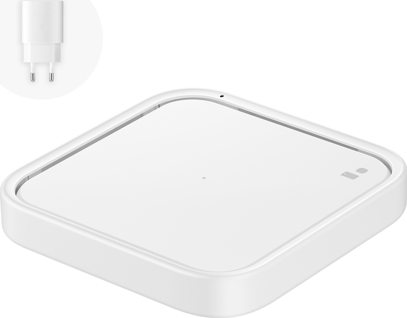 Bezdrátová nabíjecí podložka Samsung EP-P2400TWEGEU 15W indukční nabíječka - bílá + síťová nabíječka