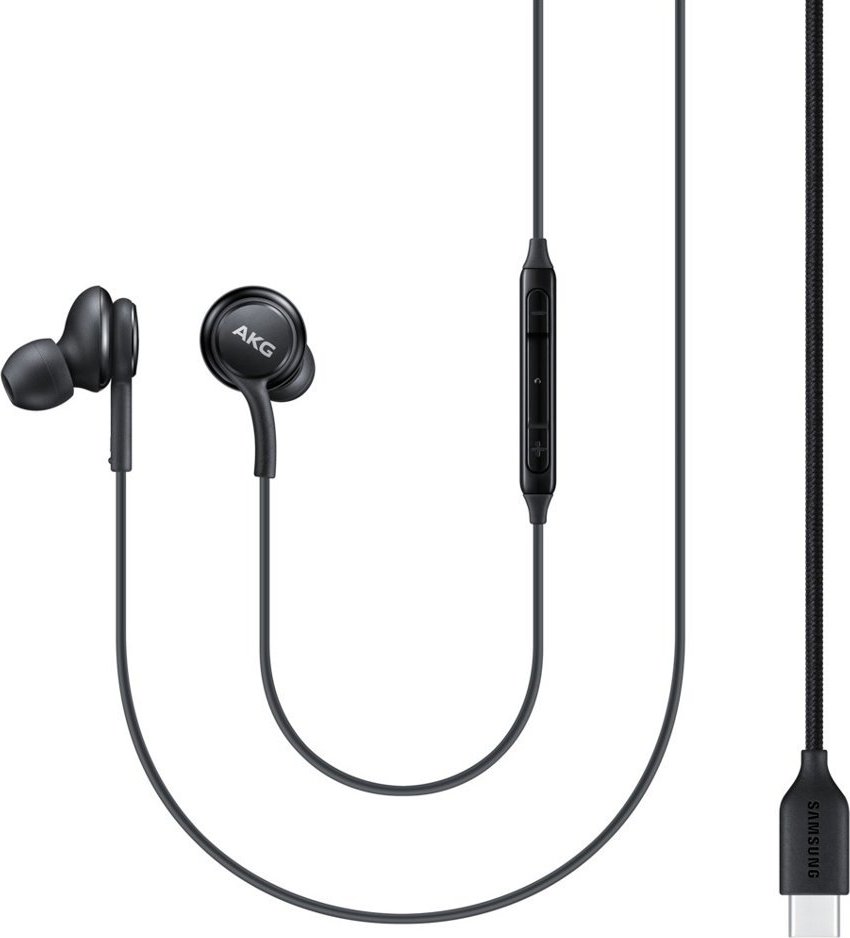 Kabelová sluchátka Samsung AKG EO-IC100BBEGEU s USB-C konektorem - černá