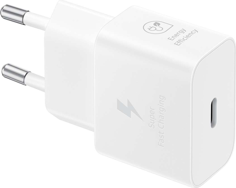 Nabíječka Samsung EP-T2510NWEGEU 25W SFC USB-C GaN do zásuvky - bílá