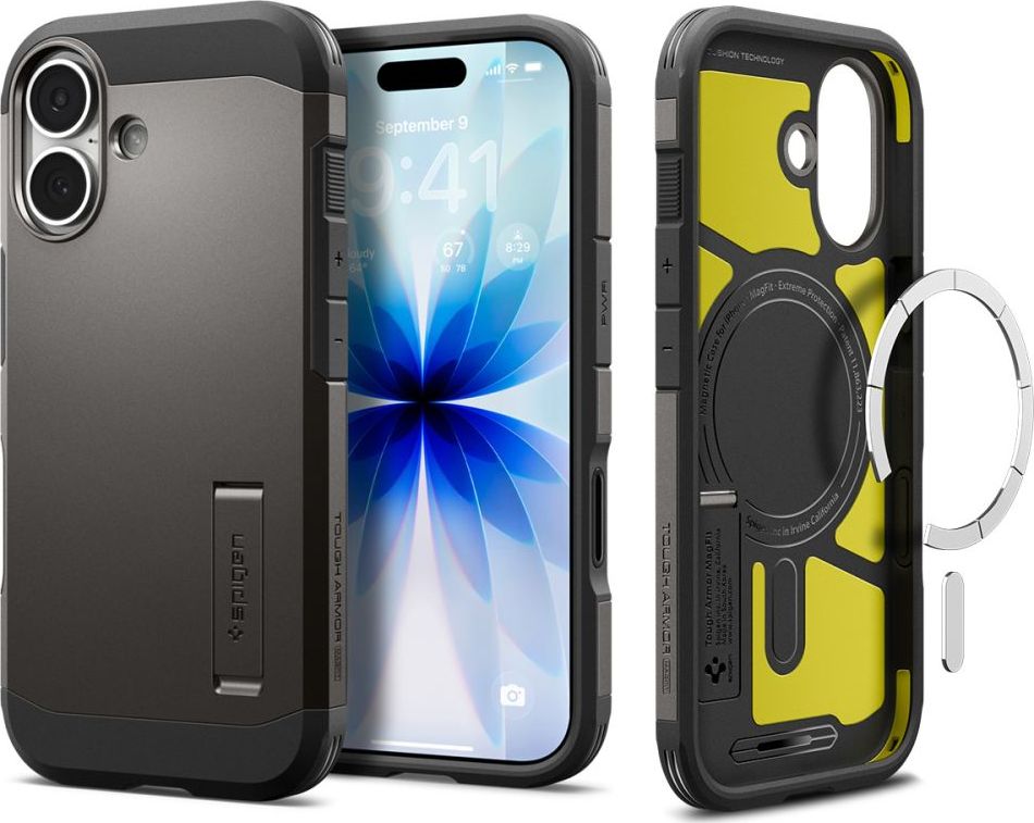 SPIGEN TOUGH ARMOR ”T” MAG MAGSAFE IPHONE 17 GUNMETAL