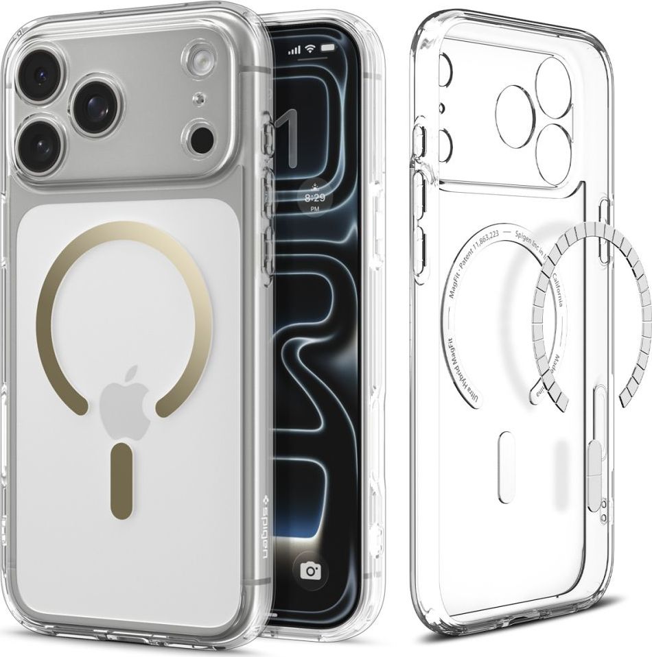 SPIGEN ULTRA HYBRID MAG MAGSAFE IPHONE 17 PRO MAX CLEAR/GOLD