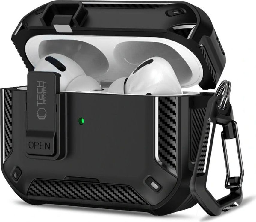 TECH-PROTECT CARBONOX MAGSAFE APPLE AIRPODS PRO 3 BLACK