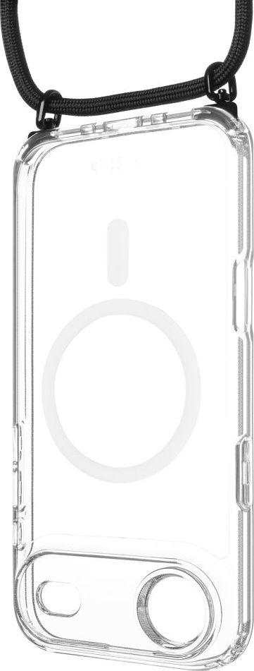 Pouzdro FIXED MagPure Neck s černou šňůrkou na krk pro Apple iPhone Air