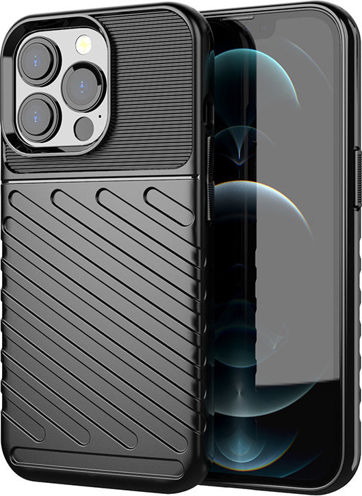 Thunder Case Flexibilní odolný kryt TPU pro iPhone 13 Pro černý