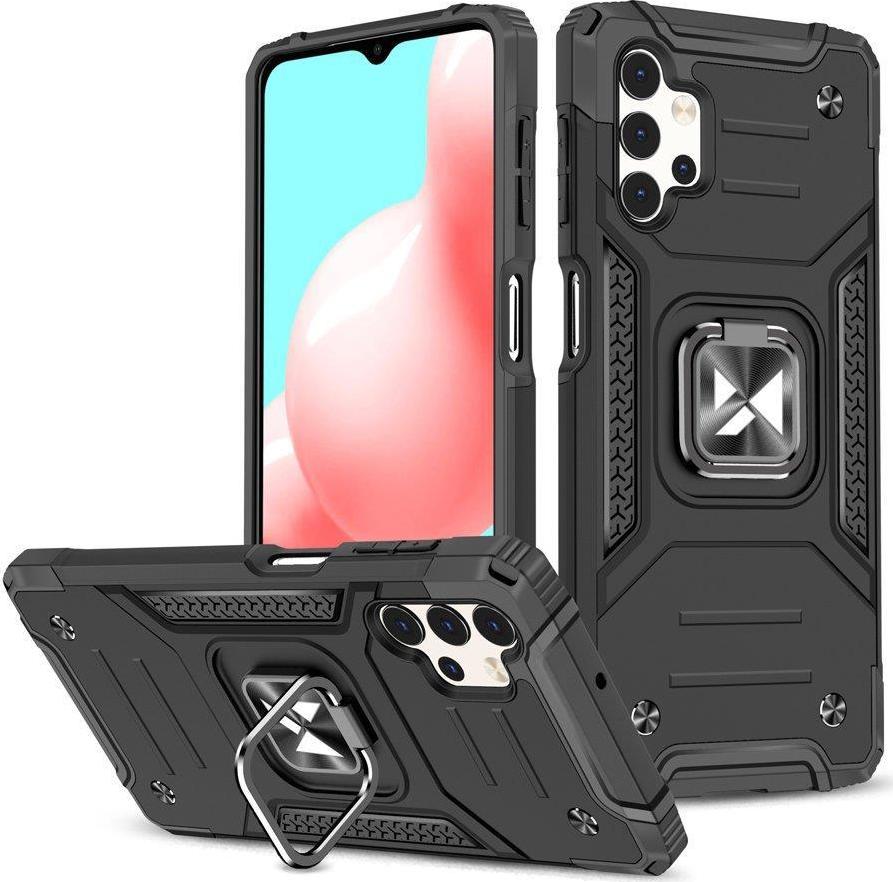 Wozinsky Ring Armor odolný hybridní kryt + magnetický držák pro Samsung Galaxy A13 5G černý