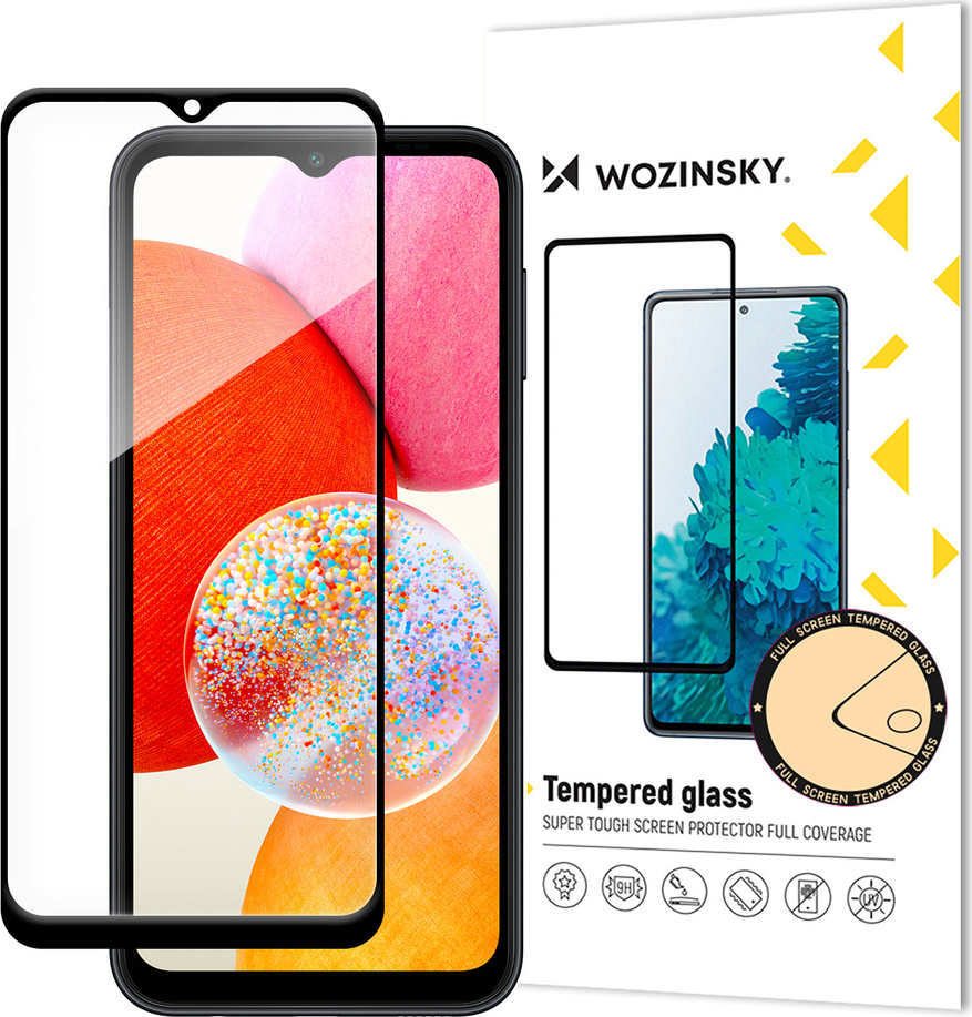 Tvrzené sklo Wozinsky Full Glue s černým rámečkem pro Samsung A15 / A15 5G