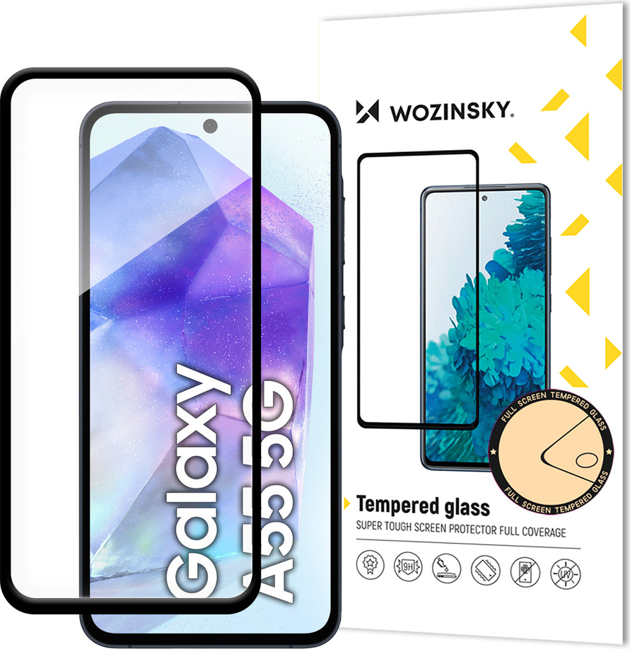 Wozinsky Super Durable Full Glue Tvrzené Sklo s Plným Krytem a Rámečkem pro Samsung Galaxy A26 Černé