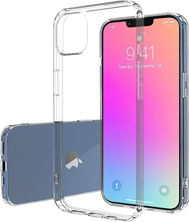 Ultra průhledný 0,5mm gelový TPU kryt pro iPhone 13 Pro Max, transparentní
