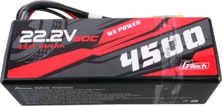 Gens ace G-Tech 4500mAh 6S1P 22.2V 60C HardCase RC auto Lipo baterie 14#