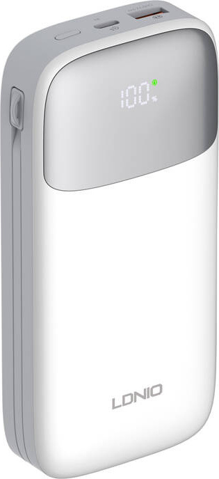 Powerbanka LDNIO PQ20 22,5W 20000mAh USB-C, lightning (bílá)