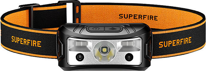 Čelovka Superfire HL05-K – 120 lm, 100 m, 7 režimů